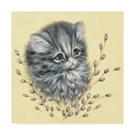 Peggy Harris 'Precious Kitty' Canvas Art,35x35